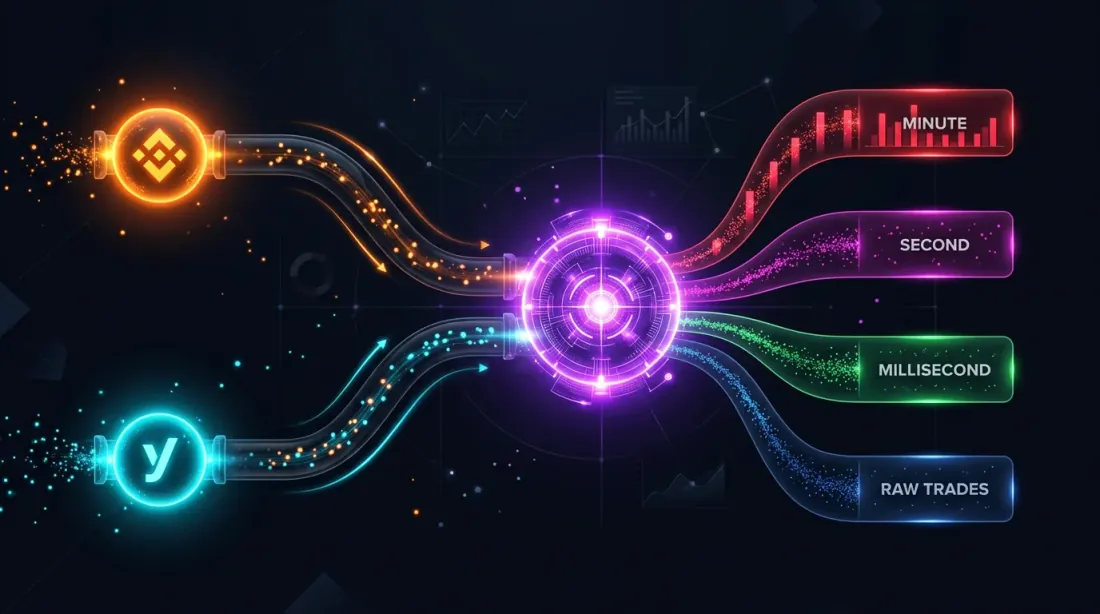 Aliran data berbilang pertukaran: Binance dan Bybit menggabungkan ke dalam lapisan granulariti bersatu