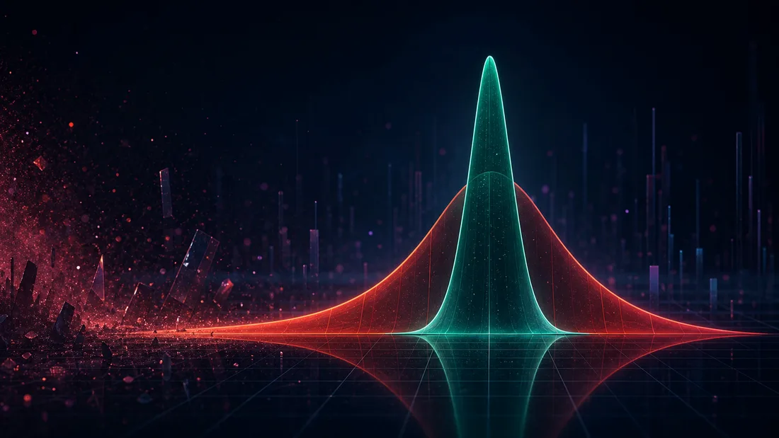 Gaussian vs heavy-tailed return distributions