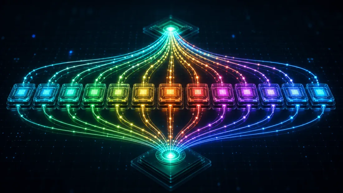Eighty independent parameter combos fanned out across twelve CPU cores: performance and efficiency cores pulling unequal window lengths in parallel