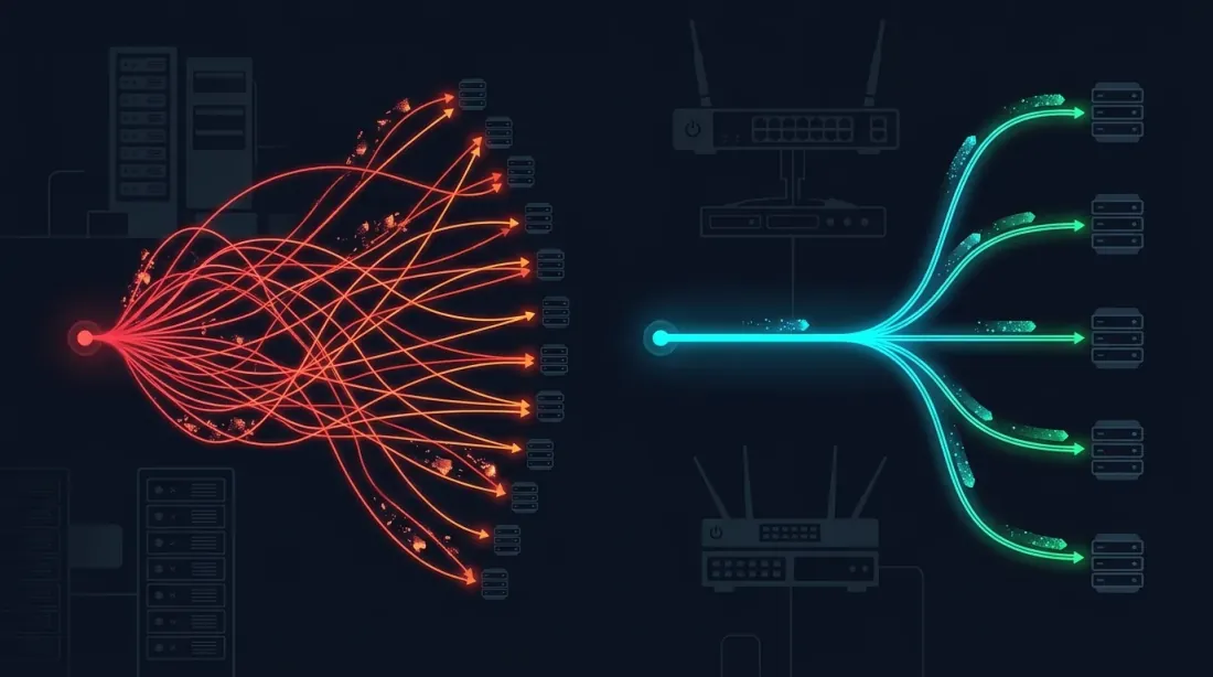 Optimasi koneksi: banyak vs multiplexed