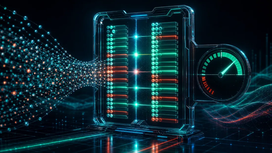 بوابة الدقة كنقطة تفتيش: قبل الوثوق بأي درجة (rung)، يُسجَّل نحو مئتي إعداد عشوائي عند كل مستوى دقة، ويُقاس ارتباط الرتب بين الوكيل الرخيص والتقييم الكامل عند بوابة متوهجة لا تُفتَح إلا حين يتفق الترتيبان
