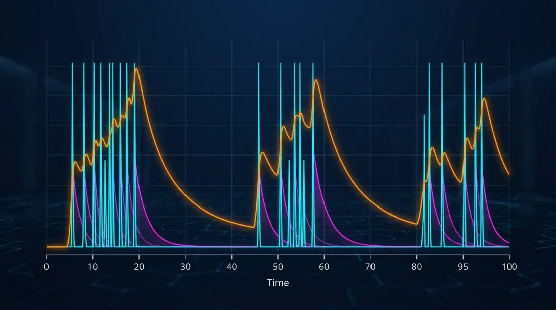 Hawkes process and timing patterns