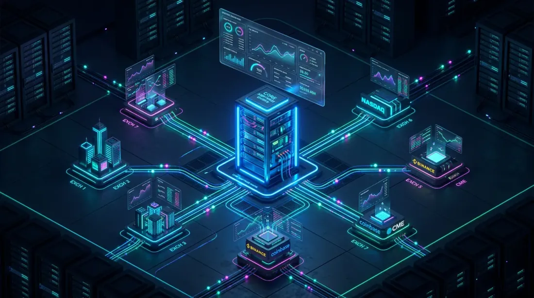 Infrastruttura di trading a bassa latenza per l'arbitraggio cross-exchange