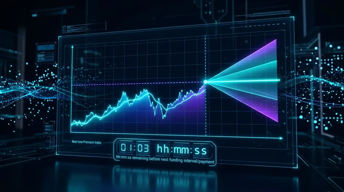 Previsione del funding rate usando dati del premium index con cono di confidenza