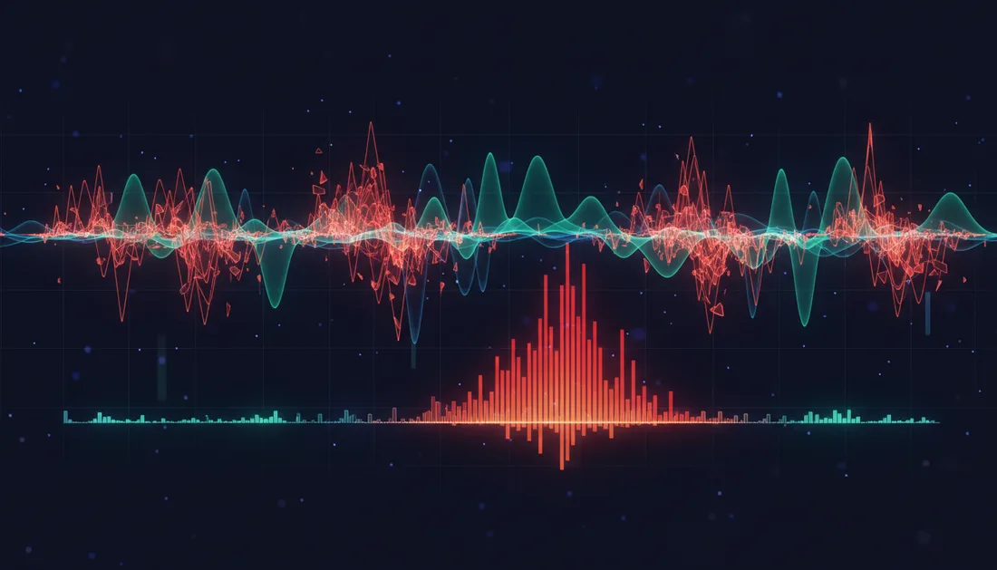 Volatility clustering: turbulence arrives in clumps, calm in stretches