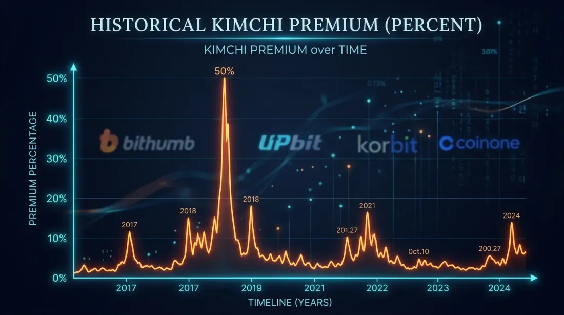 Kimchi premium historical