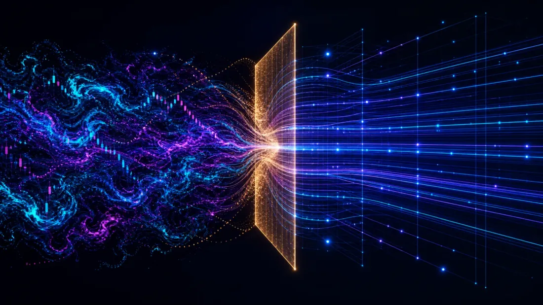 Nonlinear market motion becoming linear latent flow