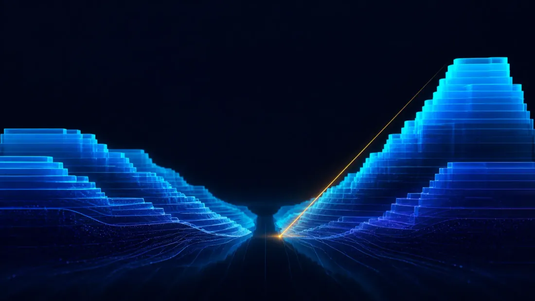 Abstract limit-order-book depth landscape and liquidity slope
