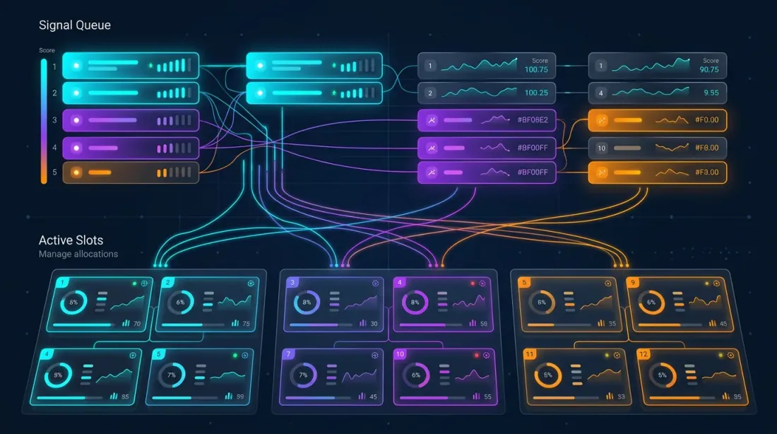 Alokasi slot orkestrator dan antrian prioritas
