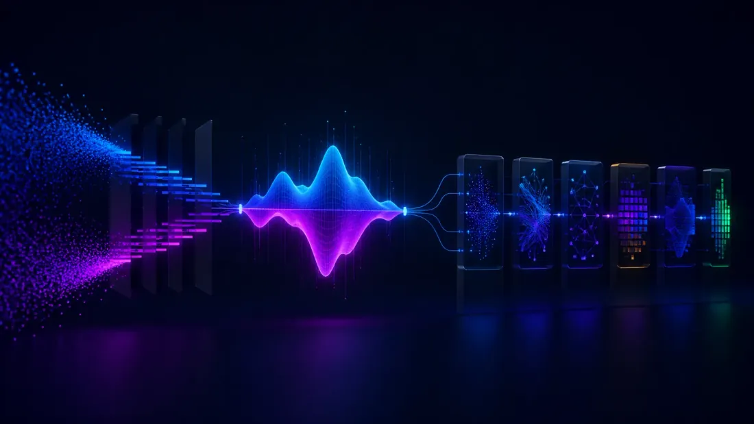 Order-flow signal connecting into a modular trading pipeline