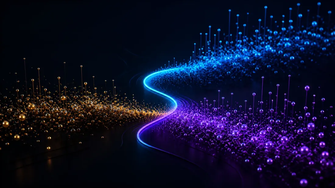 Trade events separated into buy and sell initiation streams
