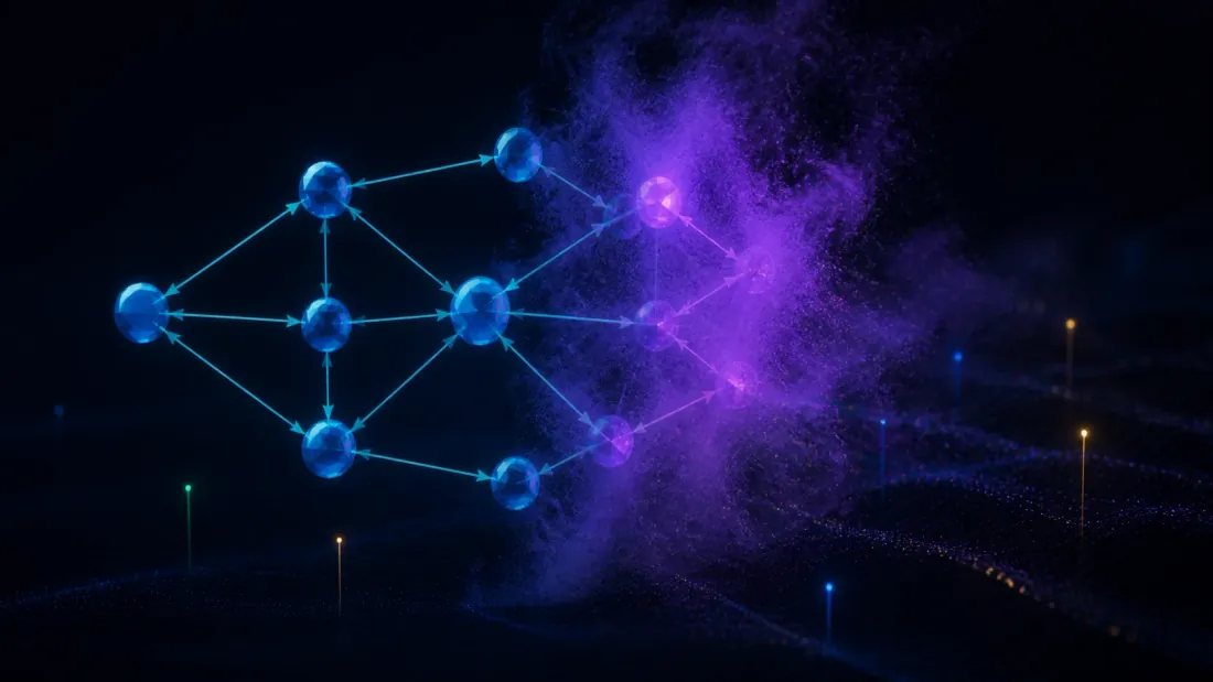 Precise causal graph partially obscured by controlled uncertainty