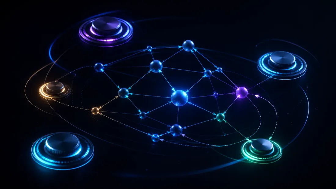 Calibrated abstract controls surrounding a causal network