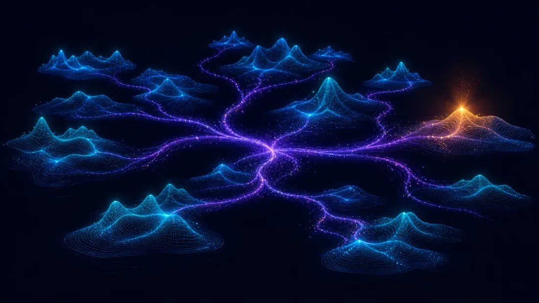 Connected research landscape for option models