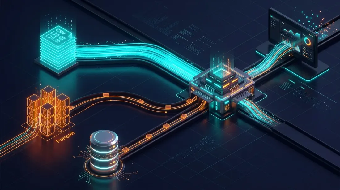 Visualisasi saluran data I/O