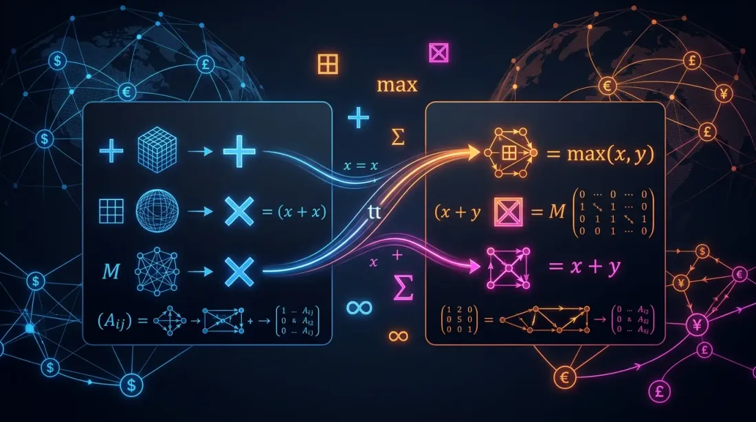 Visualizzazione dell'algebra tropicale (max-plus)