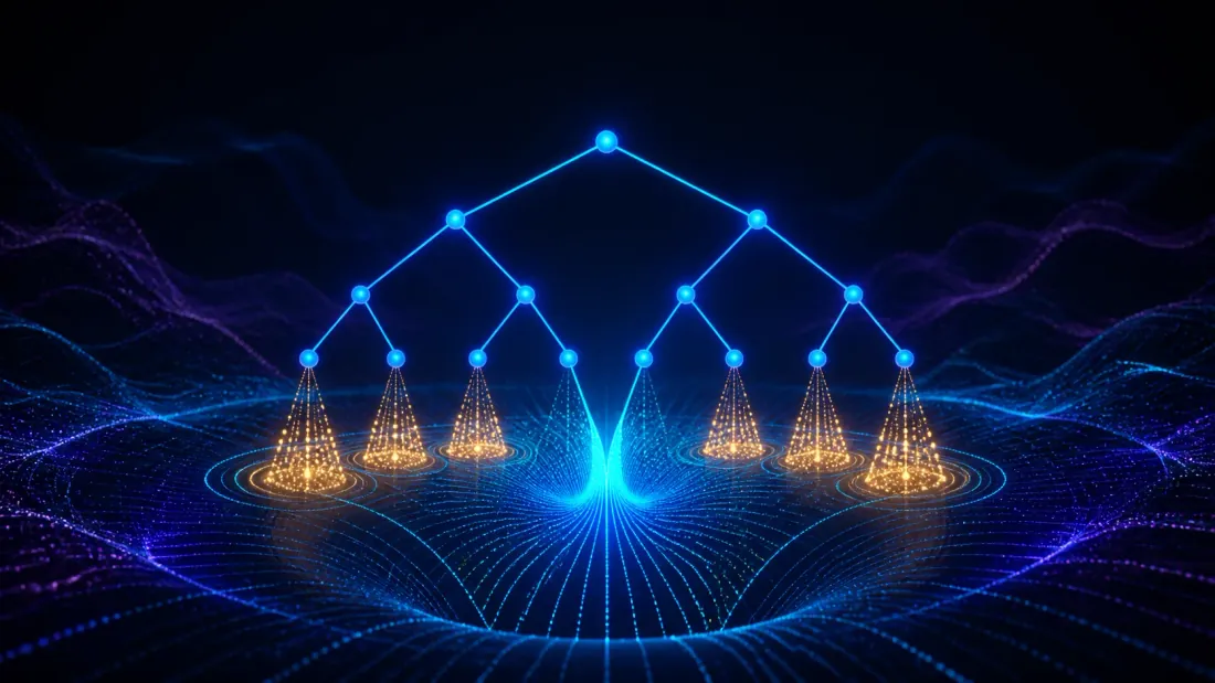 Curvature supported tree split
